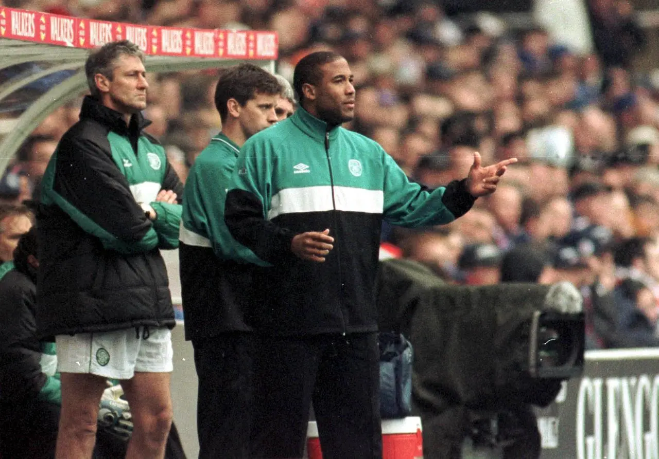 John Barnes on the touchline