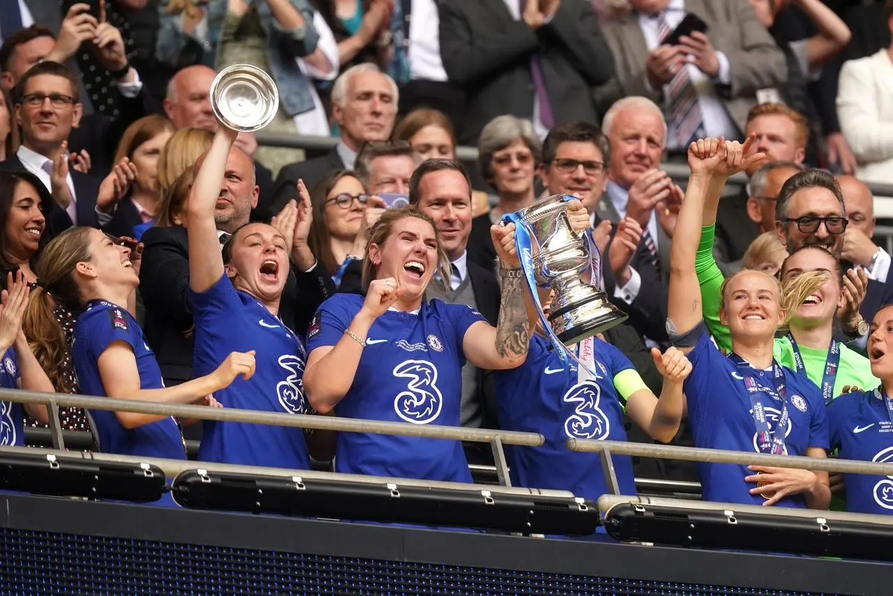 Chelsea claimed a third straight Women’s FA Cup