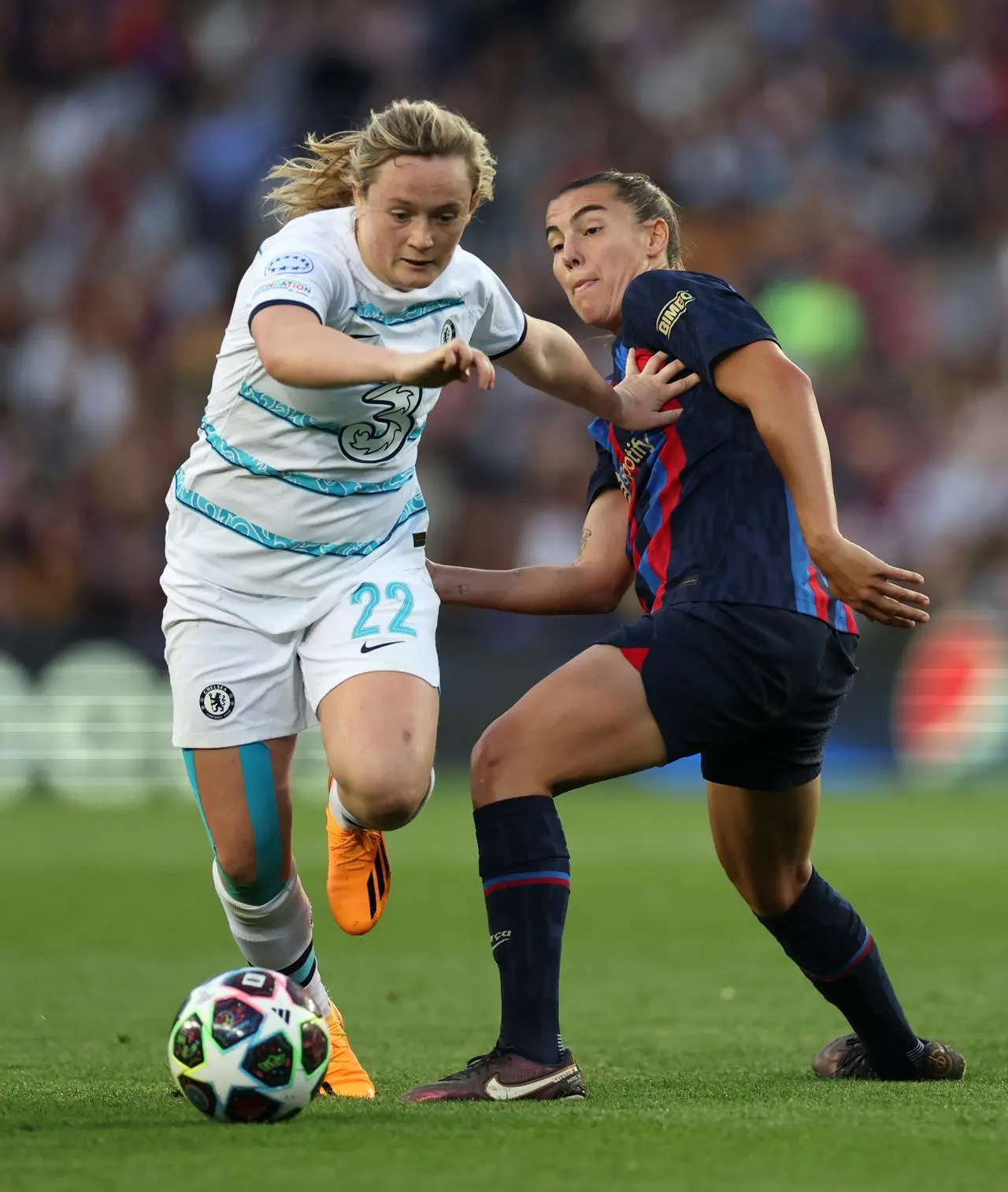 Chelsea were knocked out of the Women’s Champions League by Barcelona in the semi-finals