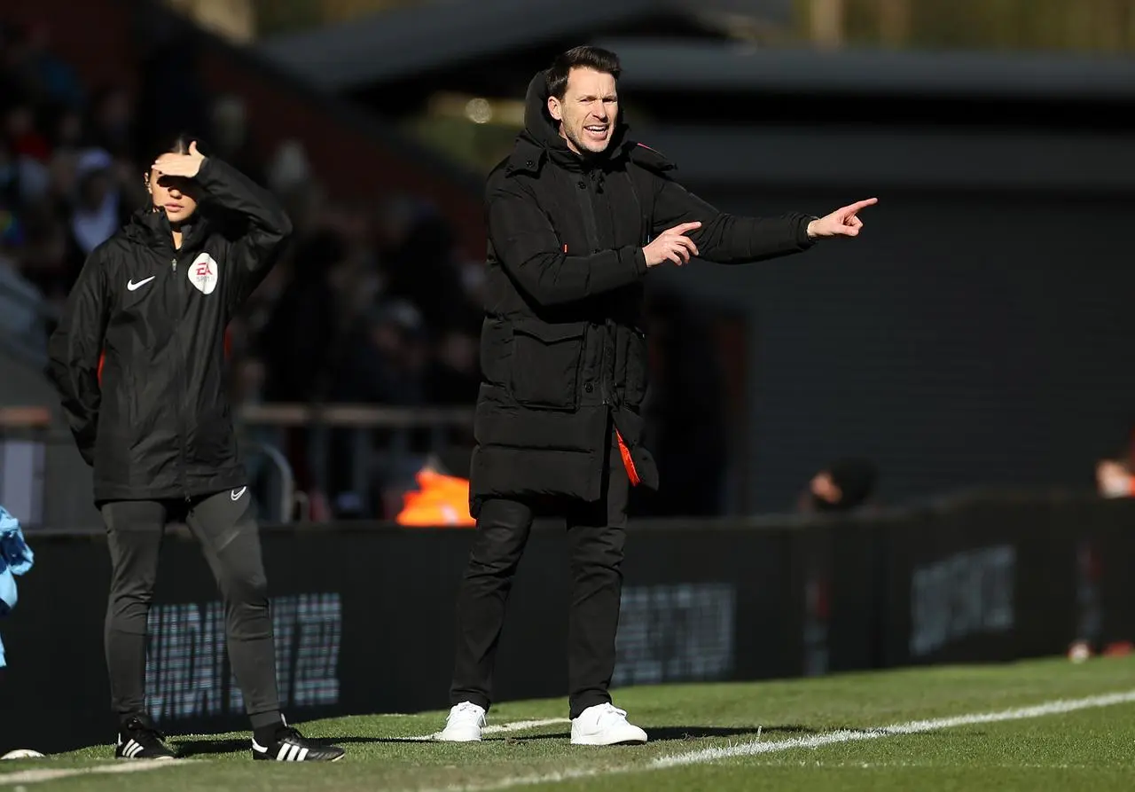 Taylor on the touchline (Bradley Collyer/PA)