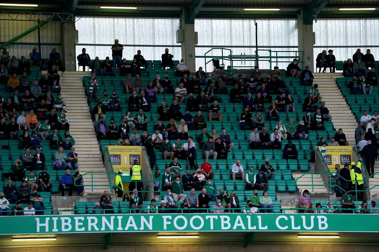 A view inside Hibernian's Easter Road Stadium