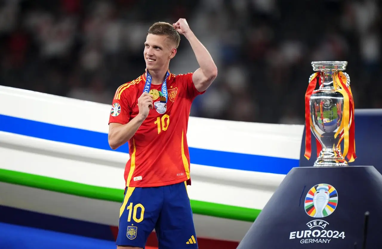 Spain’s Dani Olmo is a reported target for Manchester City