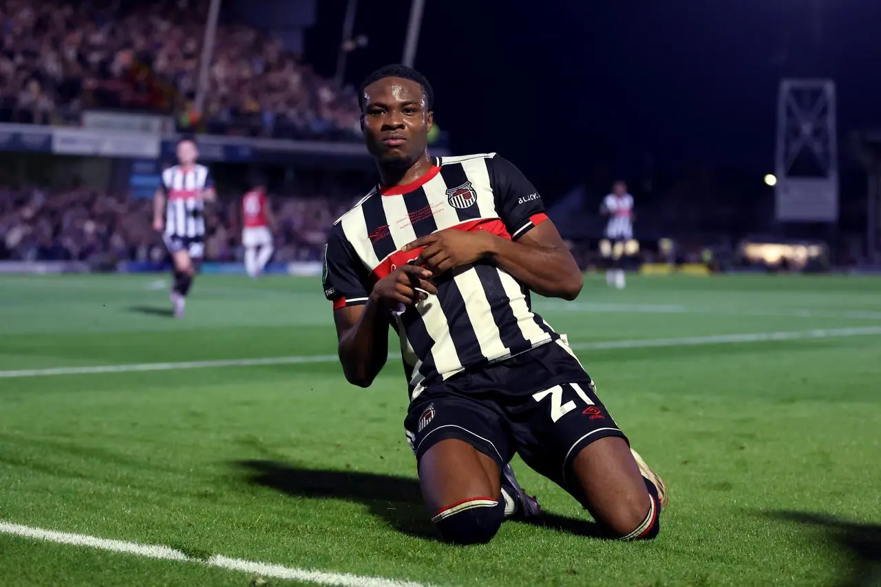 Tyrell Warren celebrates