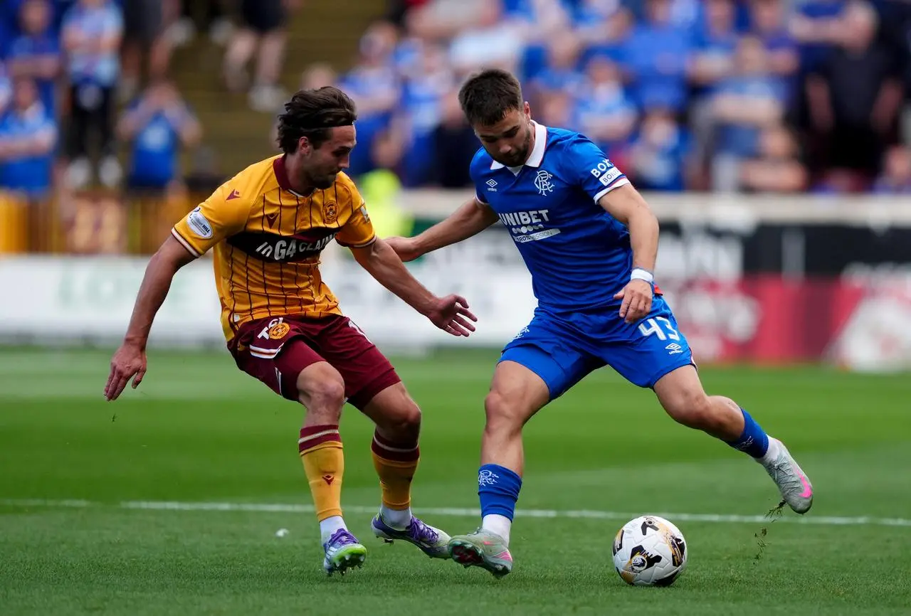 Nico Raskin in action against Motherwell
