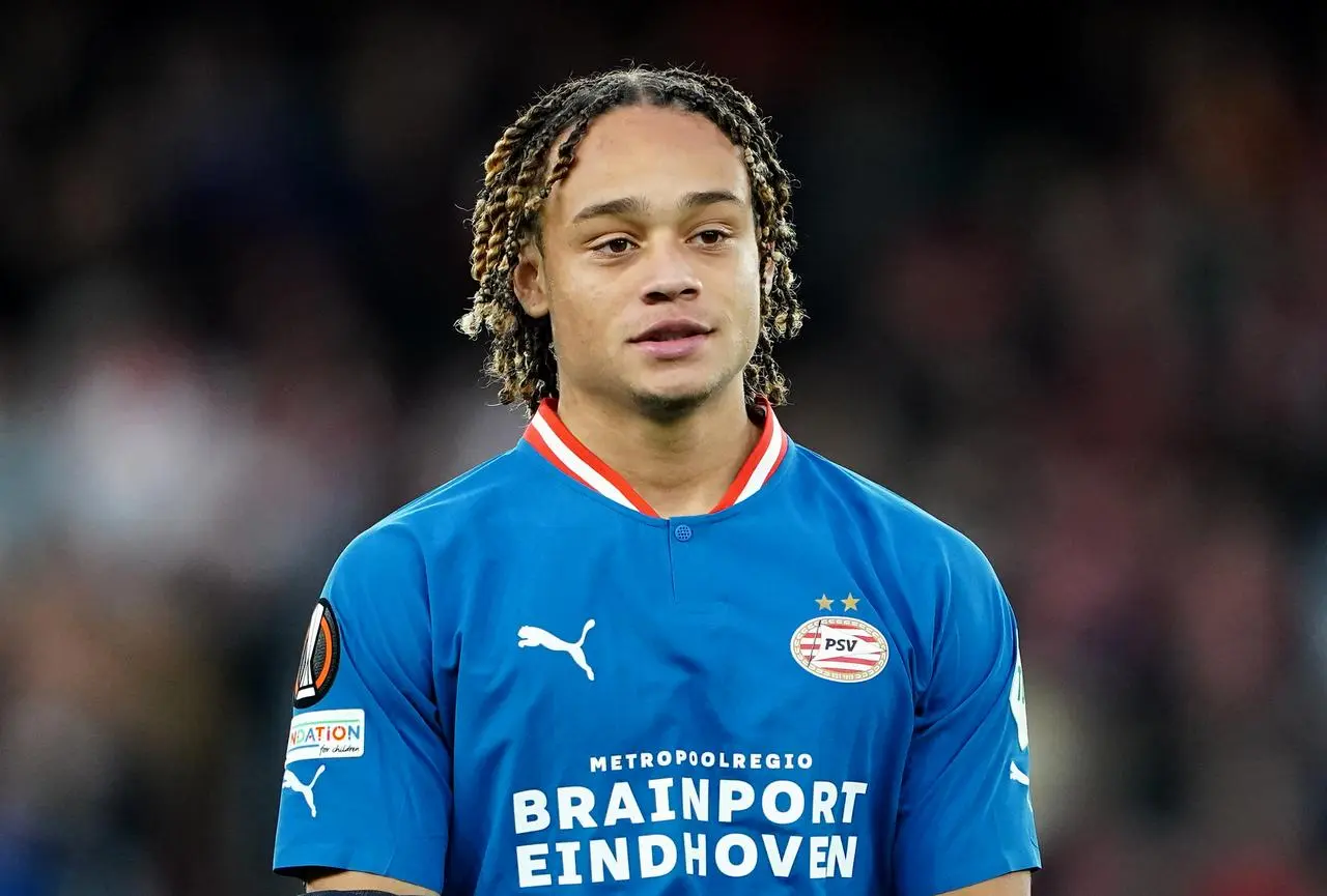 Xavi Simons in action for PSV Eindhoven