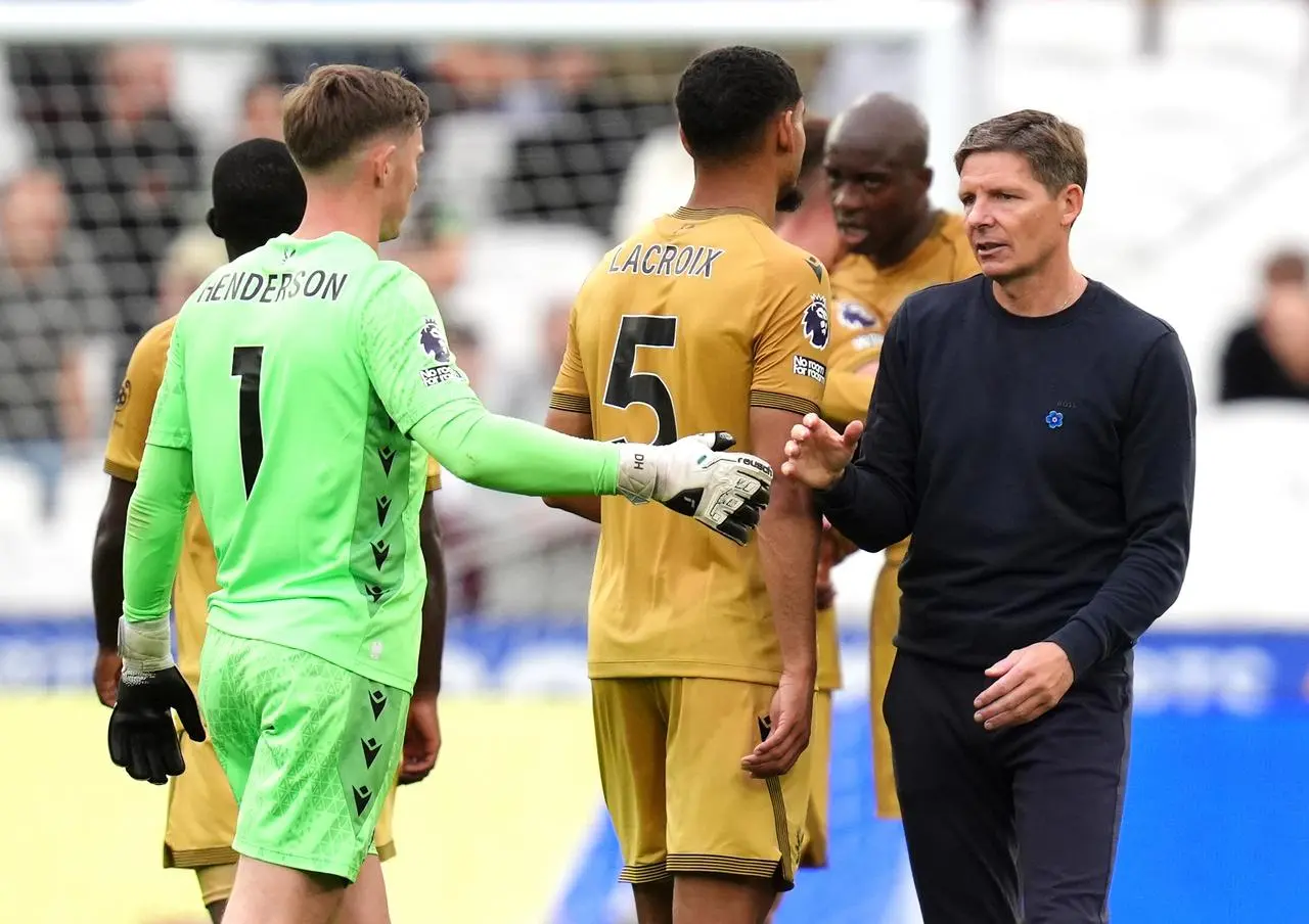Crystal Palace players celebrate