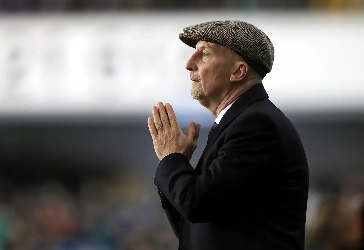 Ian Holloway on the touch line