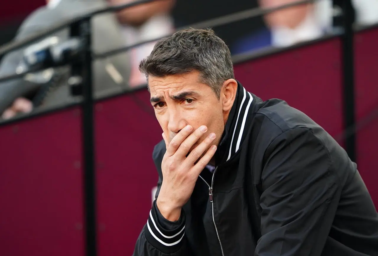 Bruno Lage pictured in the dugout during his time as Wolves head coach