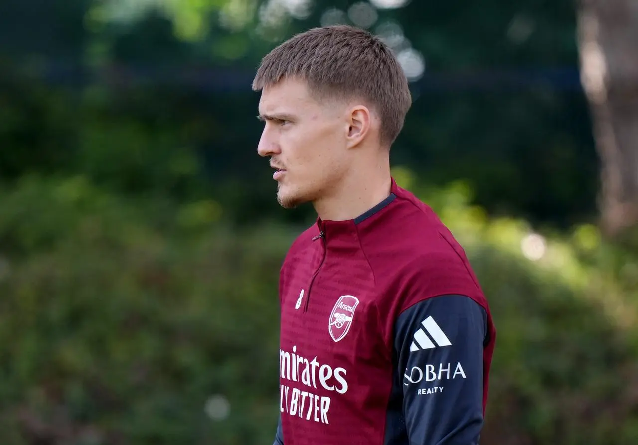 Martin Odegaard at Arsenal training