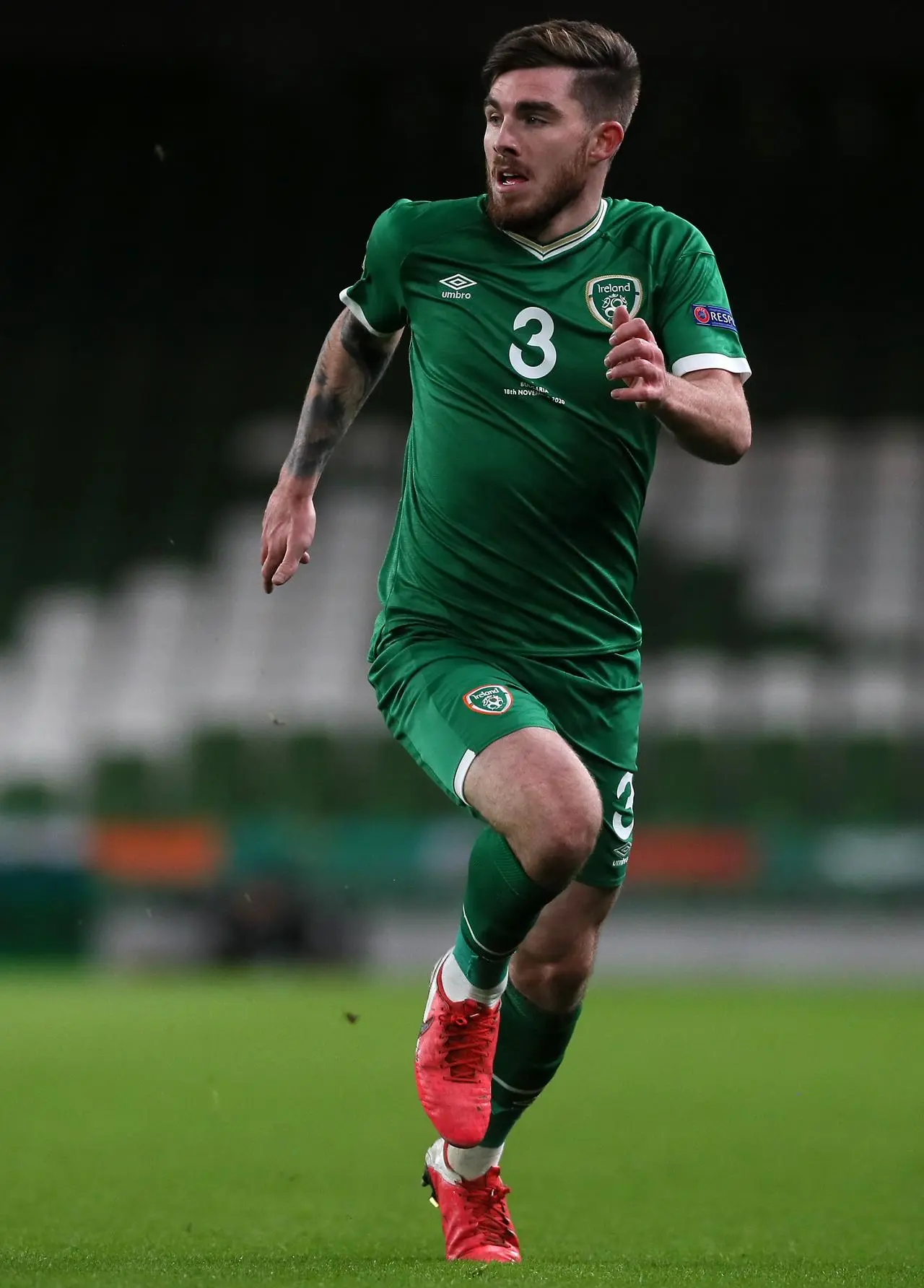 Republic of Irelandâs Ryan Manning in Nations League action against Bulgaria