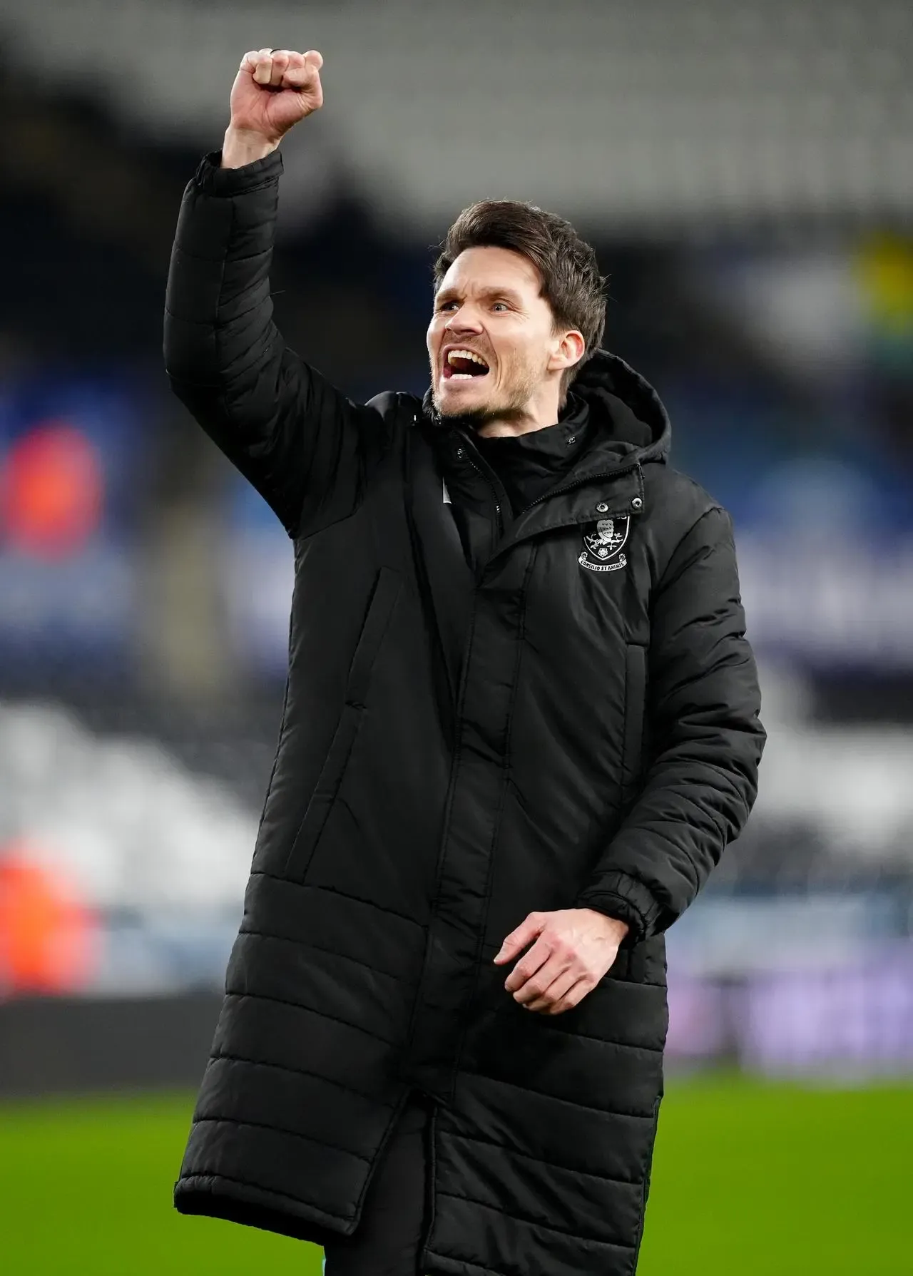 Sheffield Wednesday manager Danny Rohl celebrates