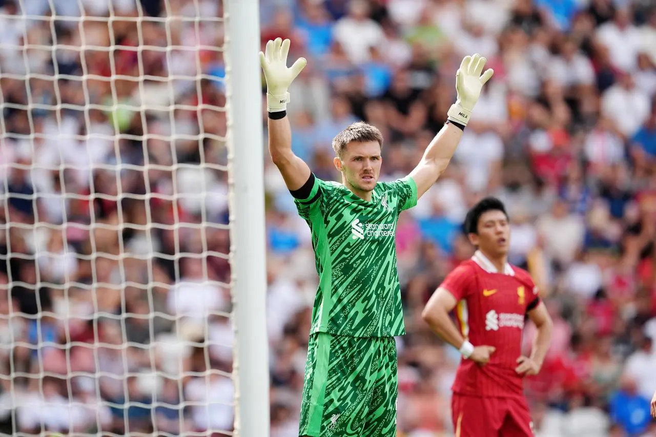 Freddie Woodman in goal