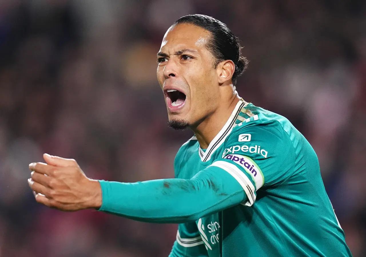 Liverpool’s Virgil van Dijk barks out orders