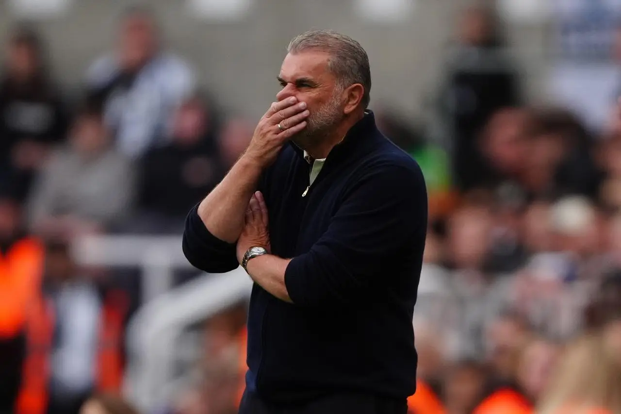 Ange Postecoglou on the touchline at St James' Park