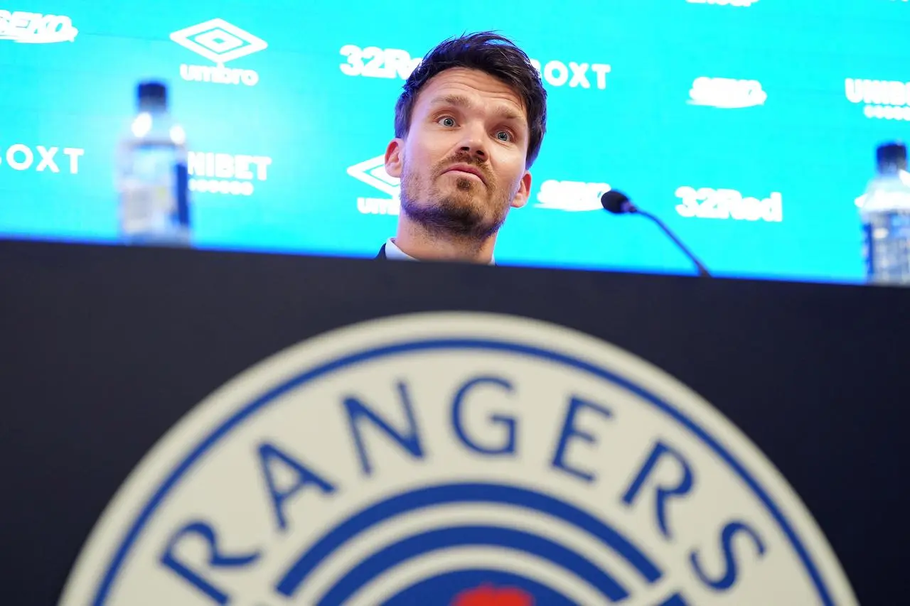 New Rangers Head Coach Danny Rohl during a press conference at Ibrox Stadium,