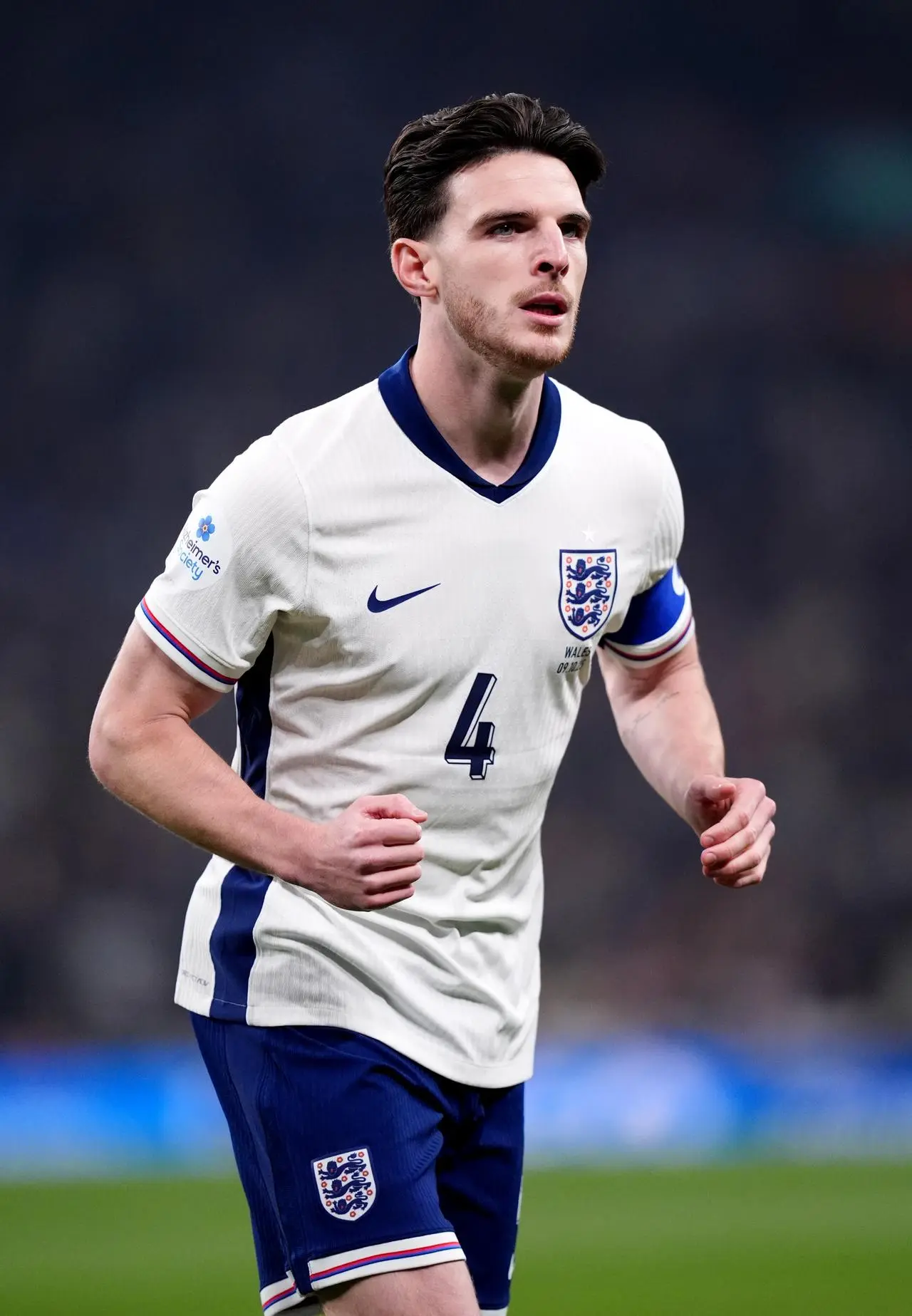 Declan Rice skippered England against Wales
