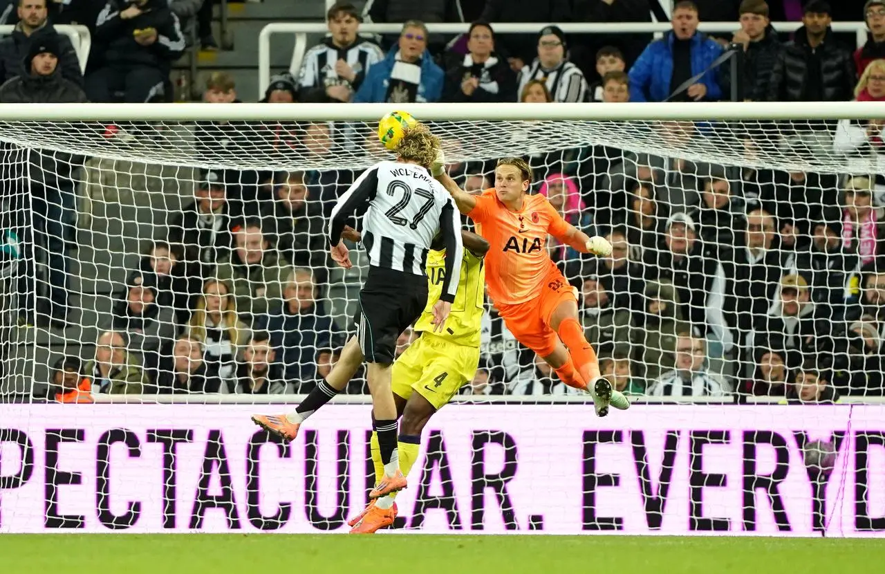 Nick Woltemade scores against Tottenham