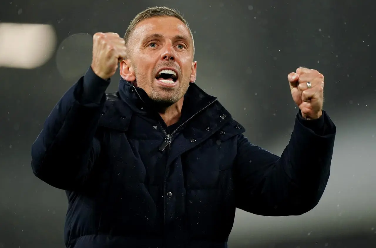 Gary O'Neil celebrates victory as Wolves boss