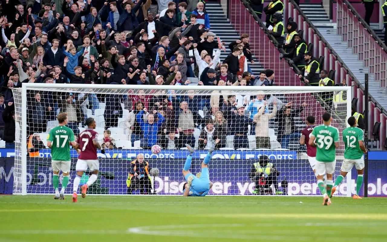 Newcastle’s Sven Botman (not pictured) scores an own goal