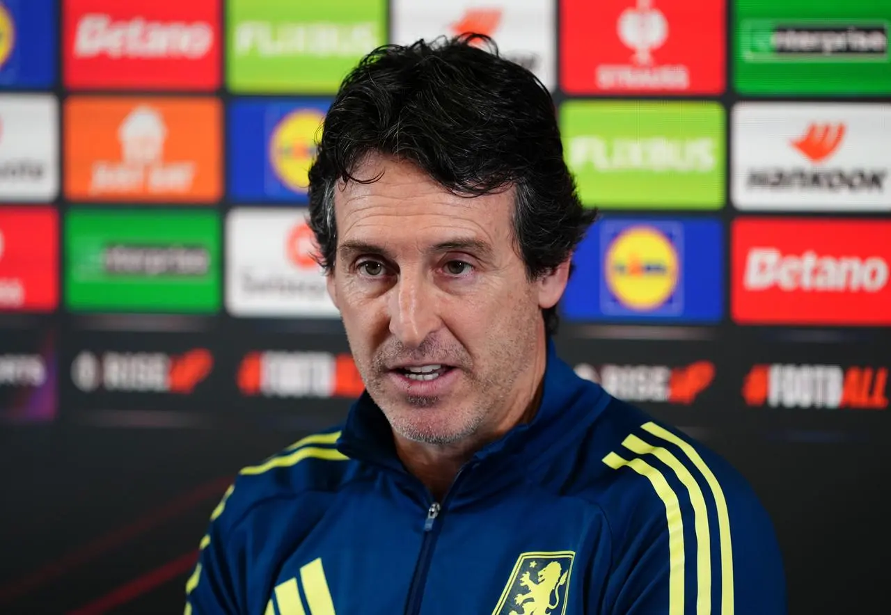 Aston Villa manager Unai Emery during a press conference
