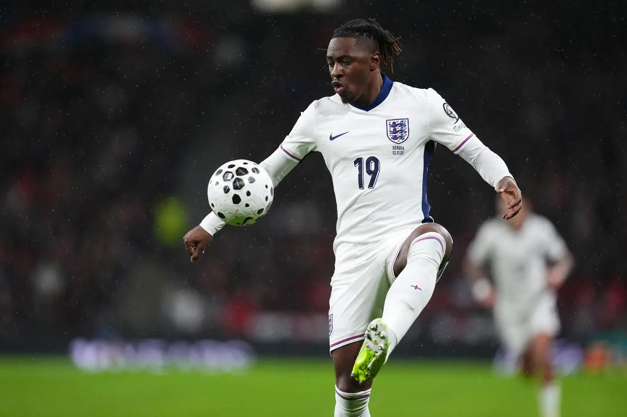 England’s Eberechi Eze in action