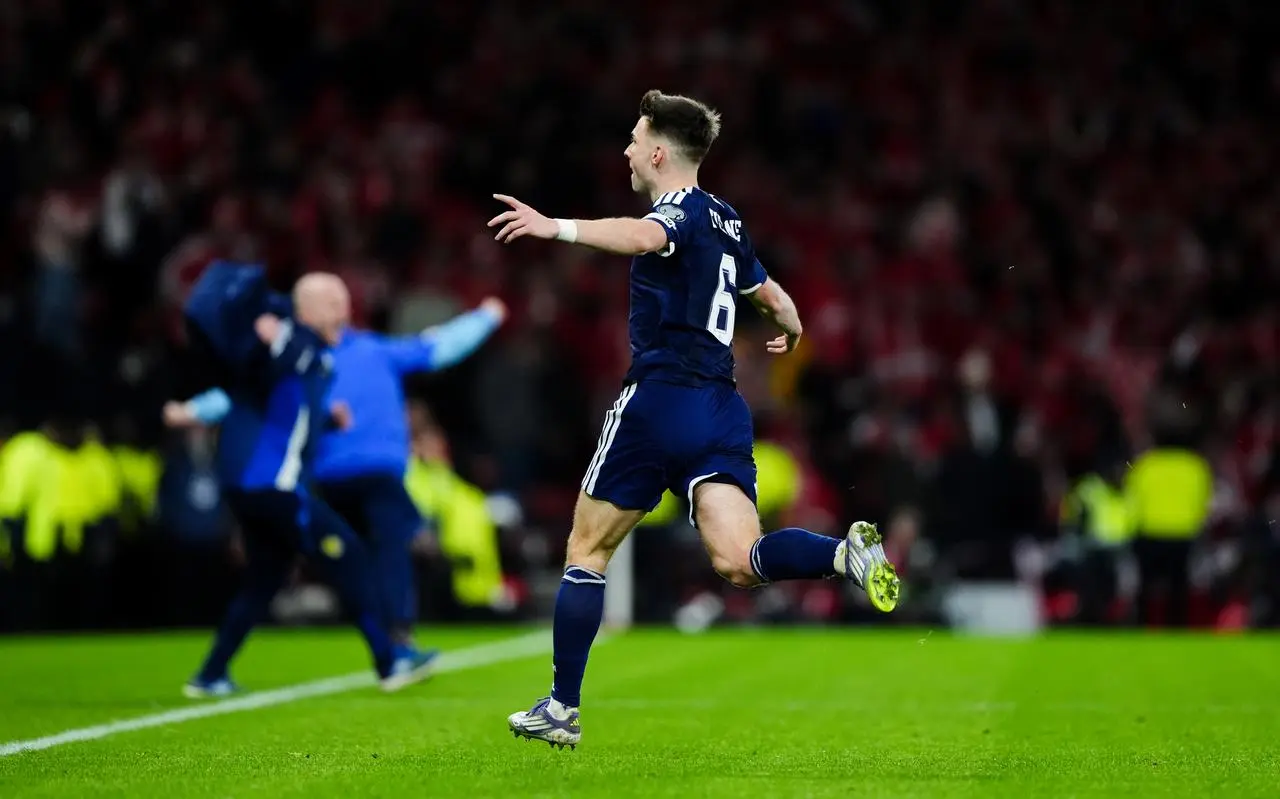 Kieran Tierney celebrates