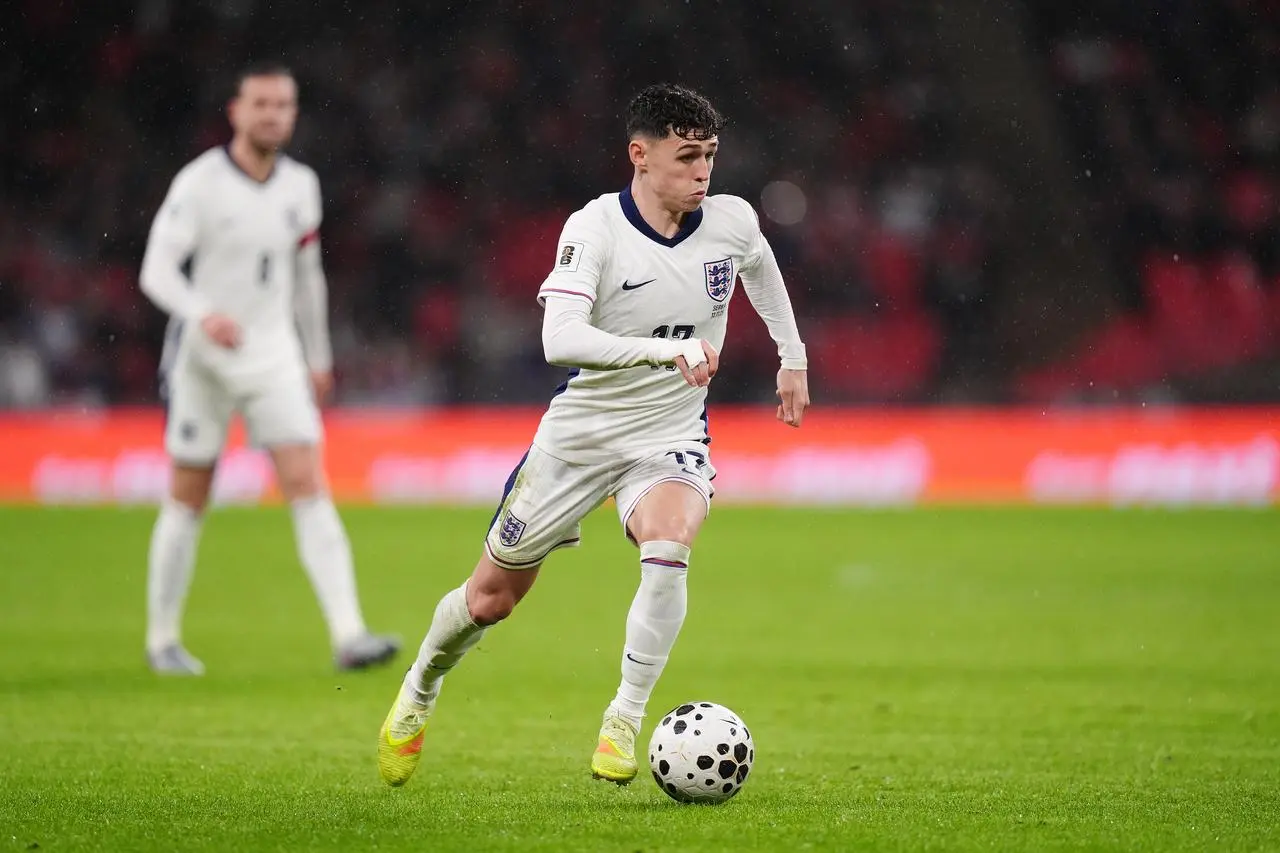 England’s Phil Foden in action