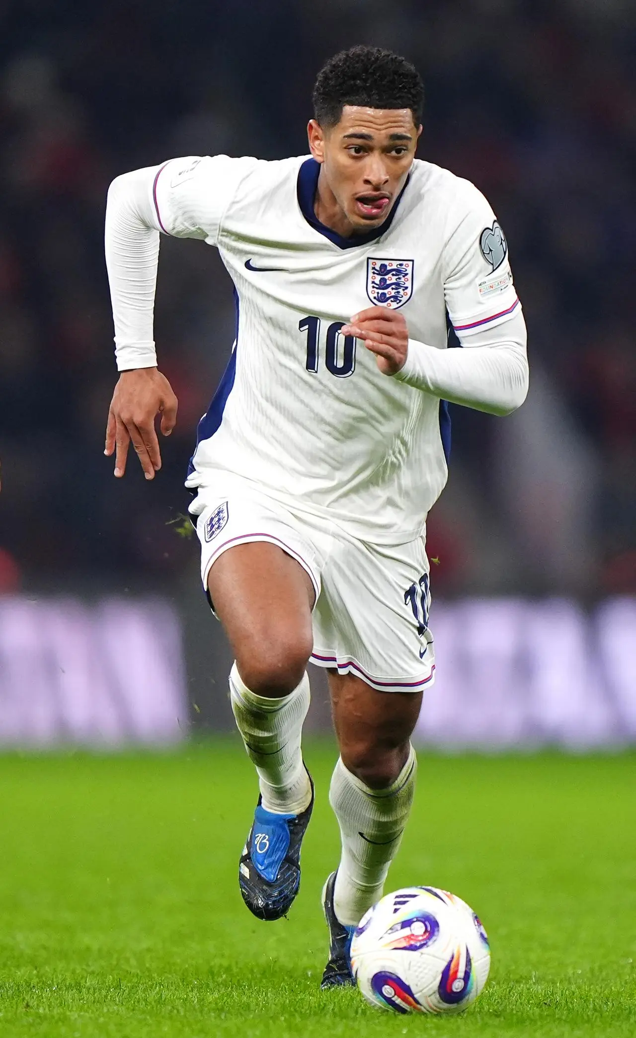 Jude Bellingham in action against Albania