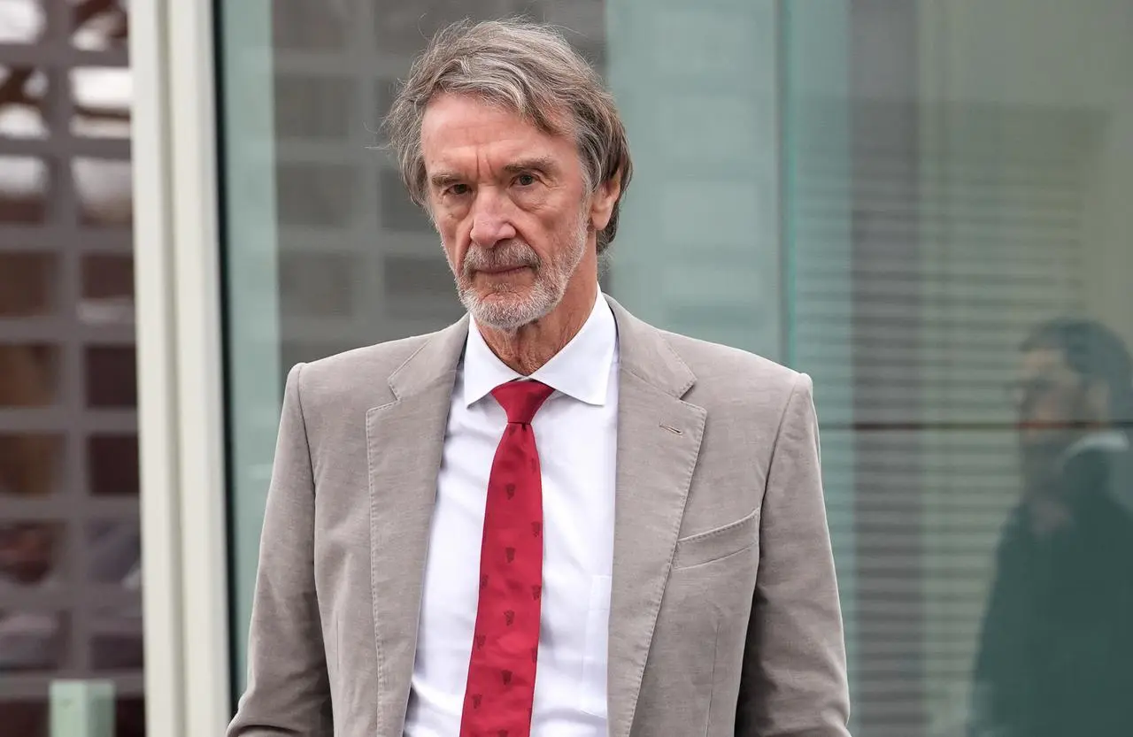 Sir Jim Ratcliffe looks on