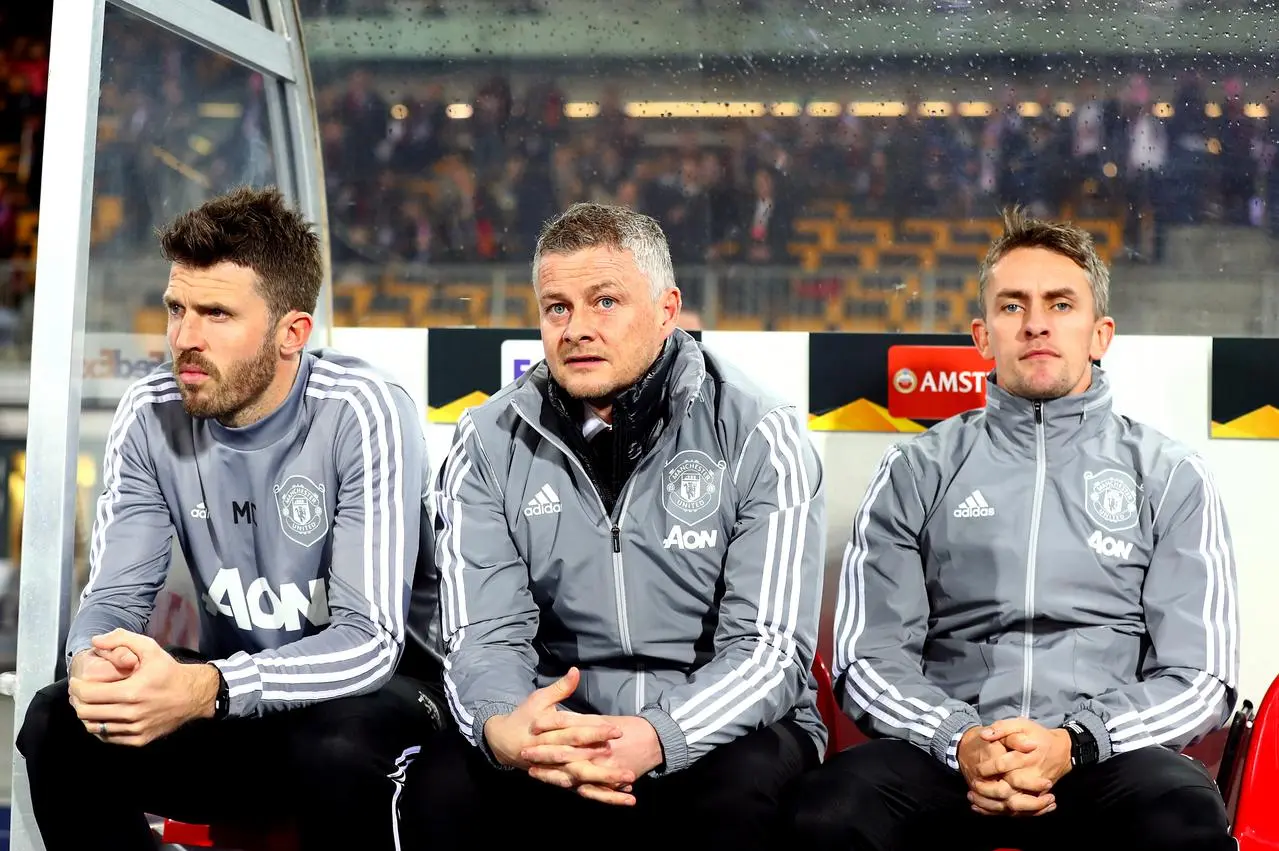 Michael Carrick was part of Ole Gunnar Solskjaer's backroom team at United