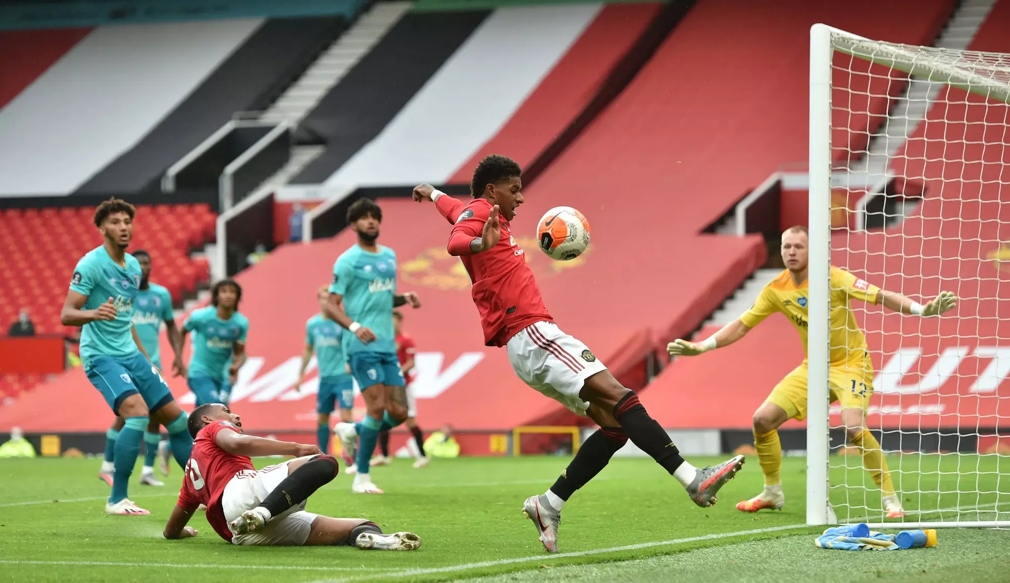 Marcus Rashford in action for Manchester United