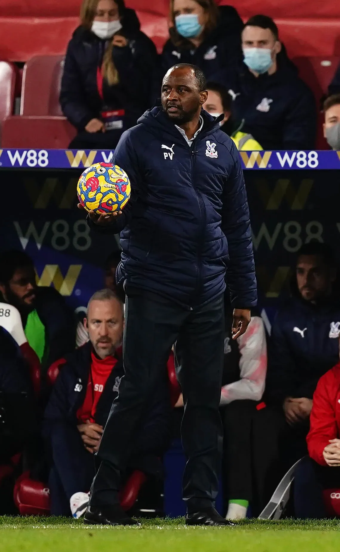 A tough game for Patrick Vieira and his Crystal Palace team