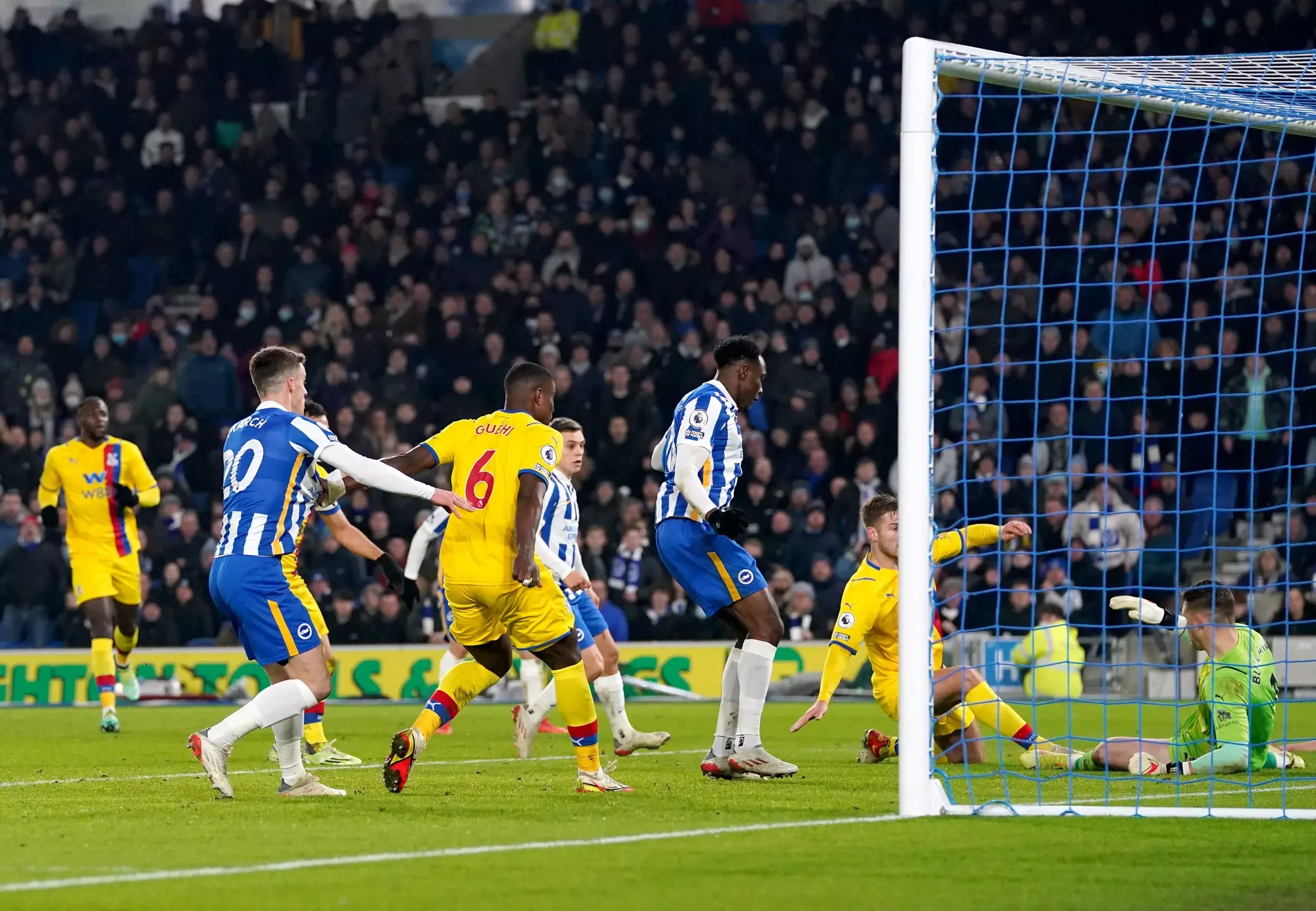 A late own goal from Joachim Andersen levelled the tie at 1-1