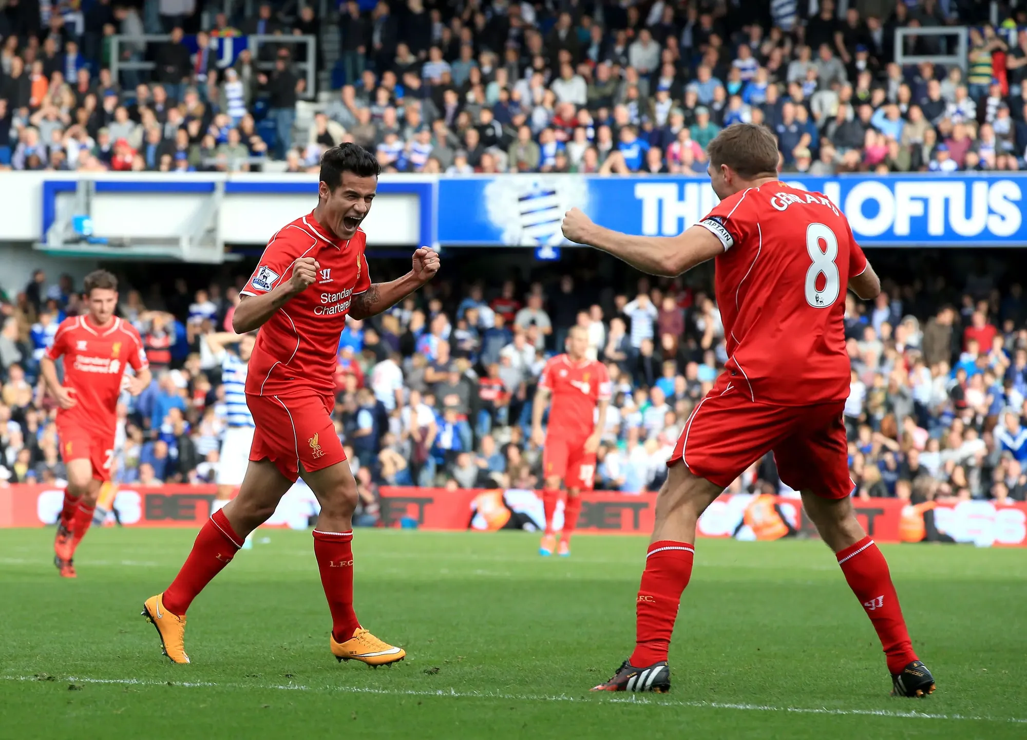 Philippe Coutinho played with Steven Gerrard at Liverpool