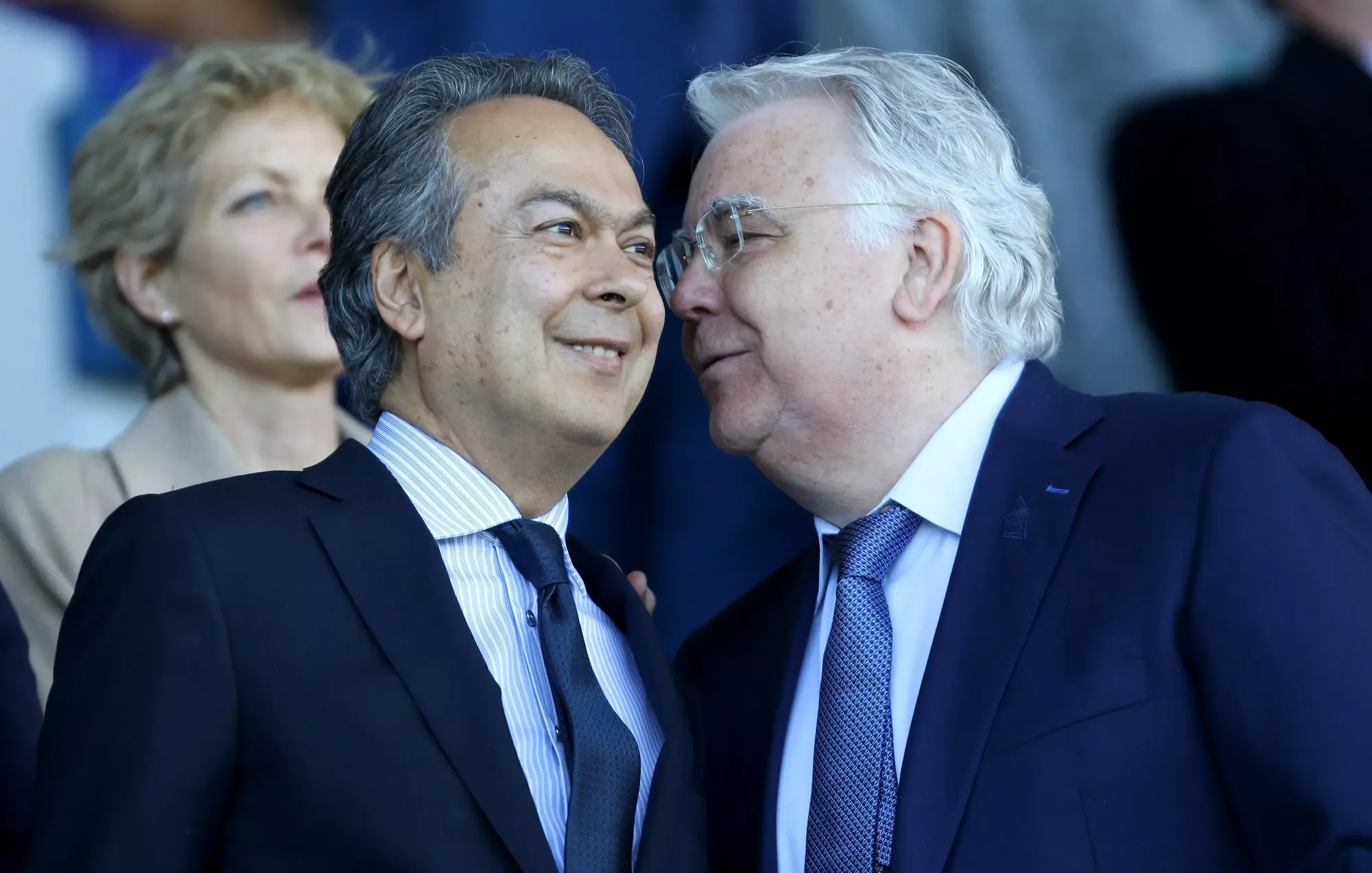 Everton owner Farhad Moshiri and club Chairman Bill Kenwright