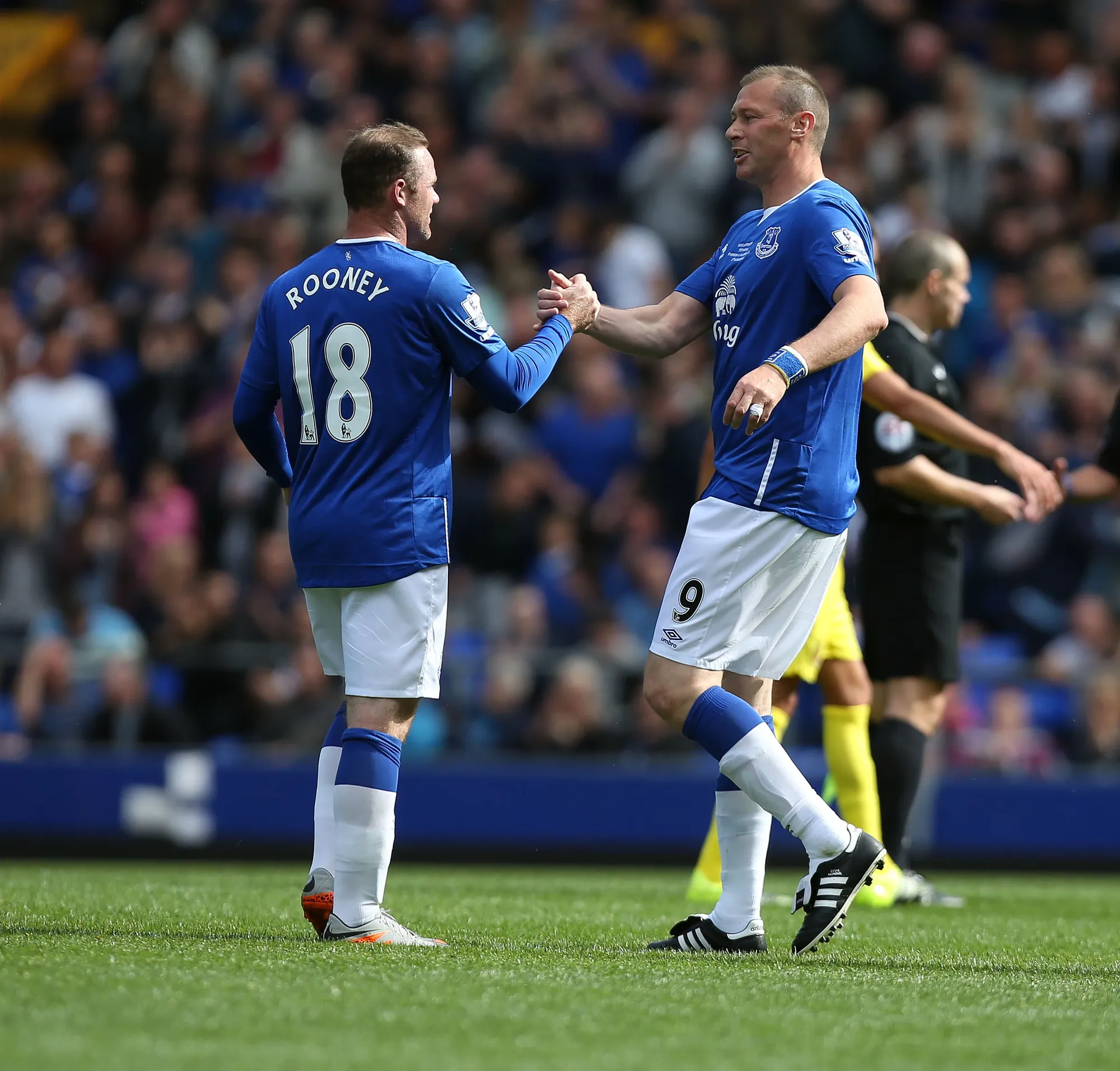 Wayne Rooney and Duncan Ferguson played together for Everton