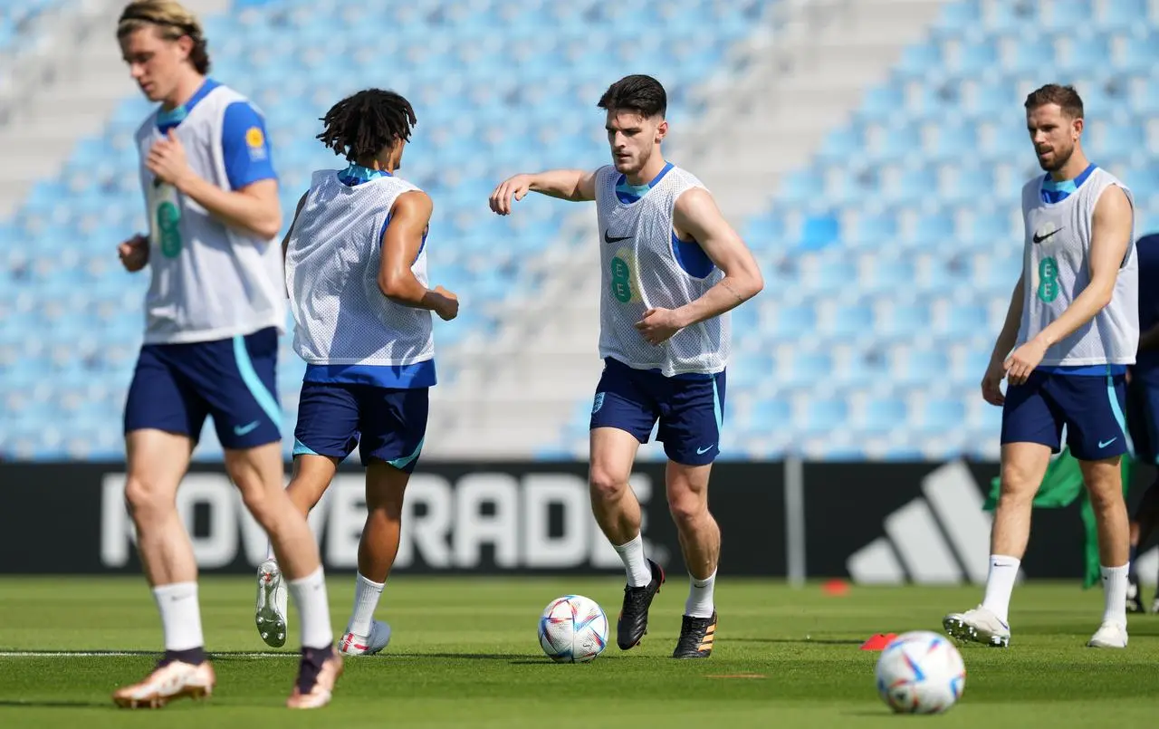 Declan Rice in training