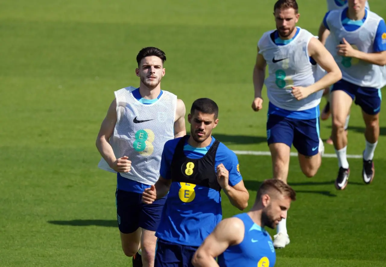 England training session