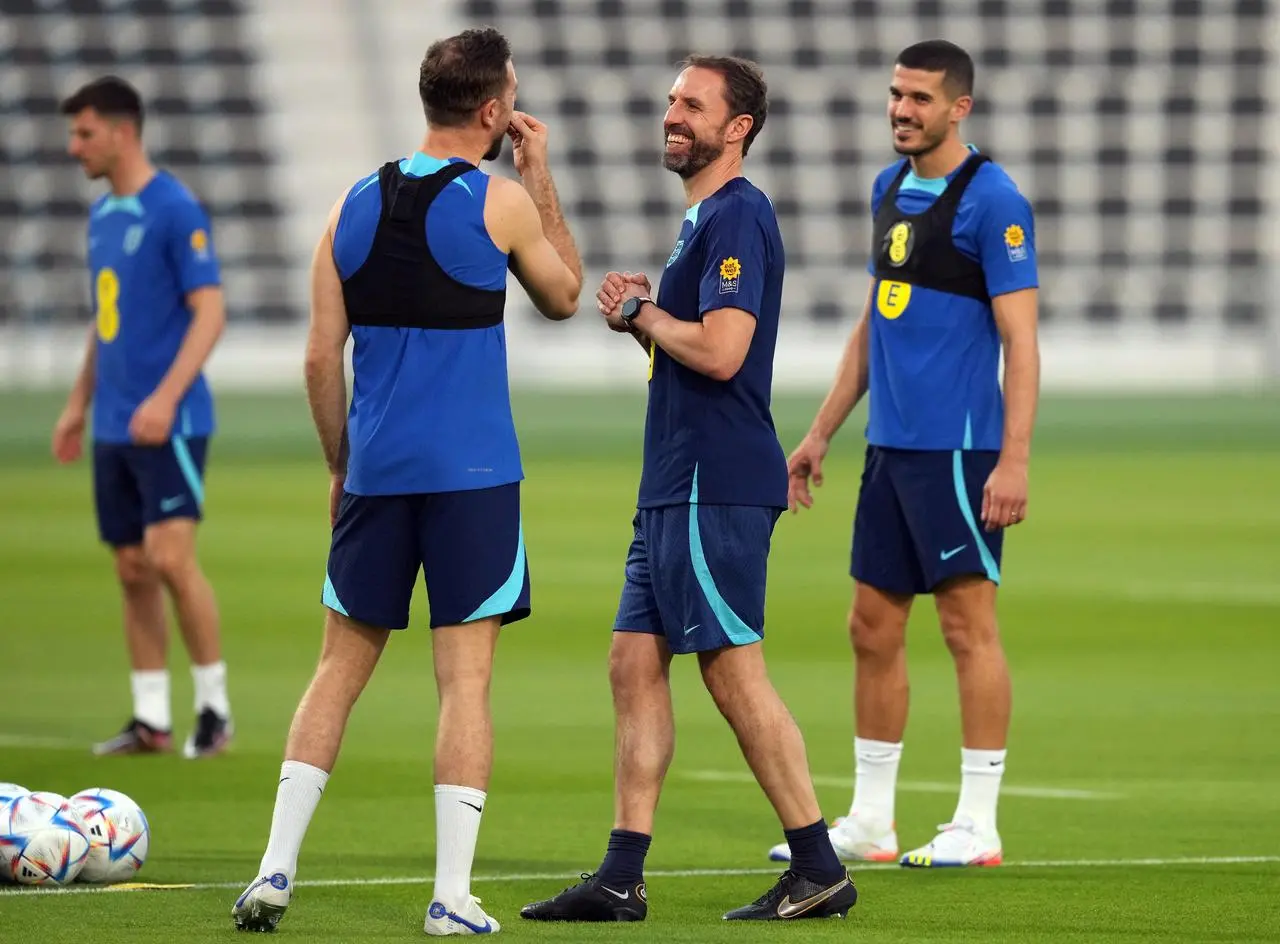 Jordan henderson, Gareth Southgate and Conor Coady