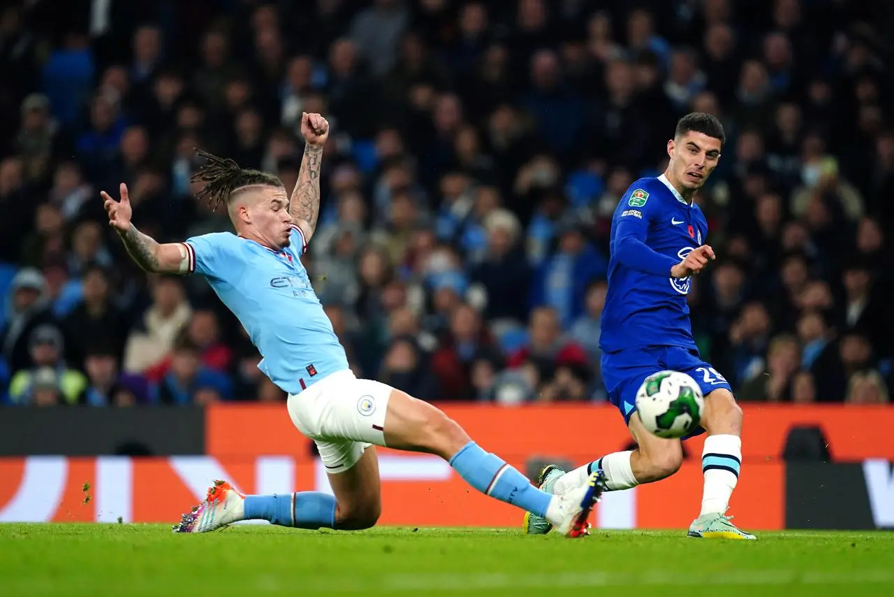 Phillips (left) made his comeback from injury against Chelsea in the Carabao Cup.