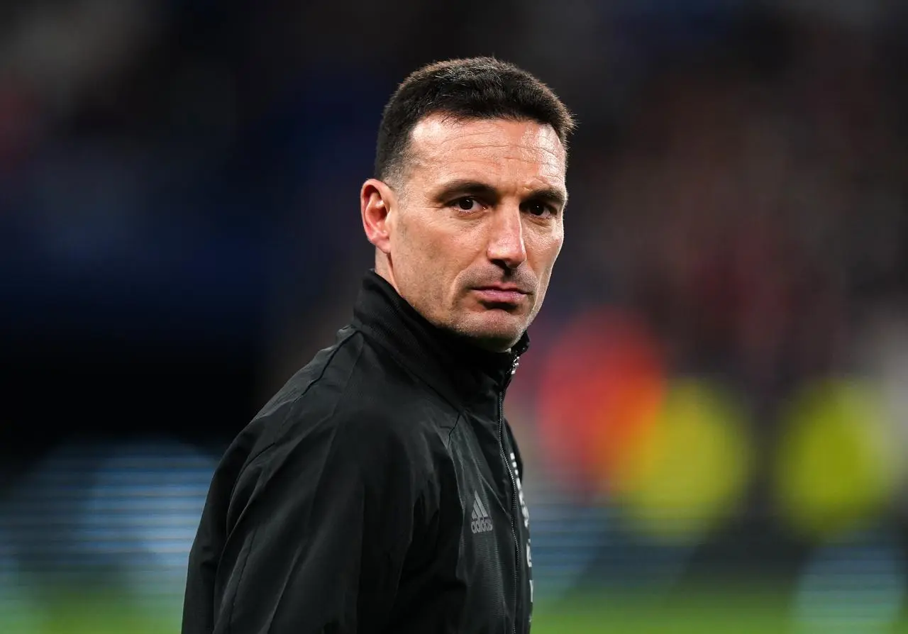 Argentina head coach Lionel Scaloni (Mike Egerton/PA).