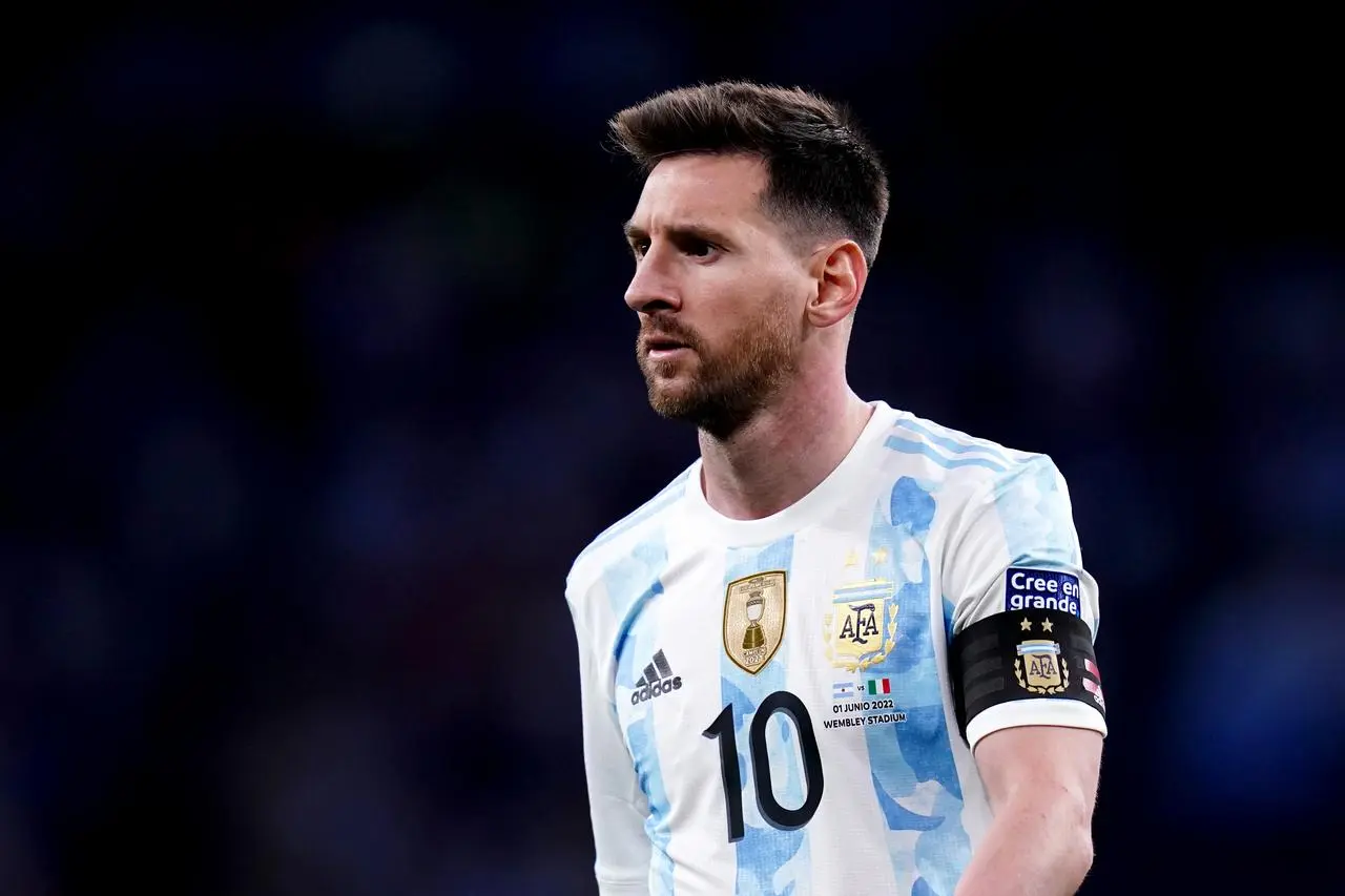 Lionel Messi in action for Argentina (John Walton/PA).