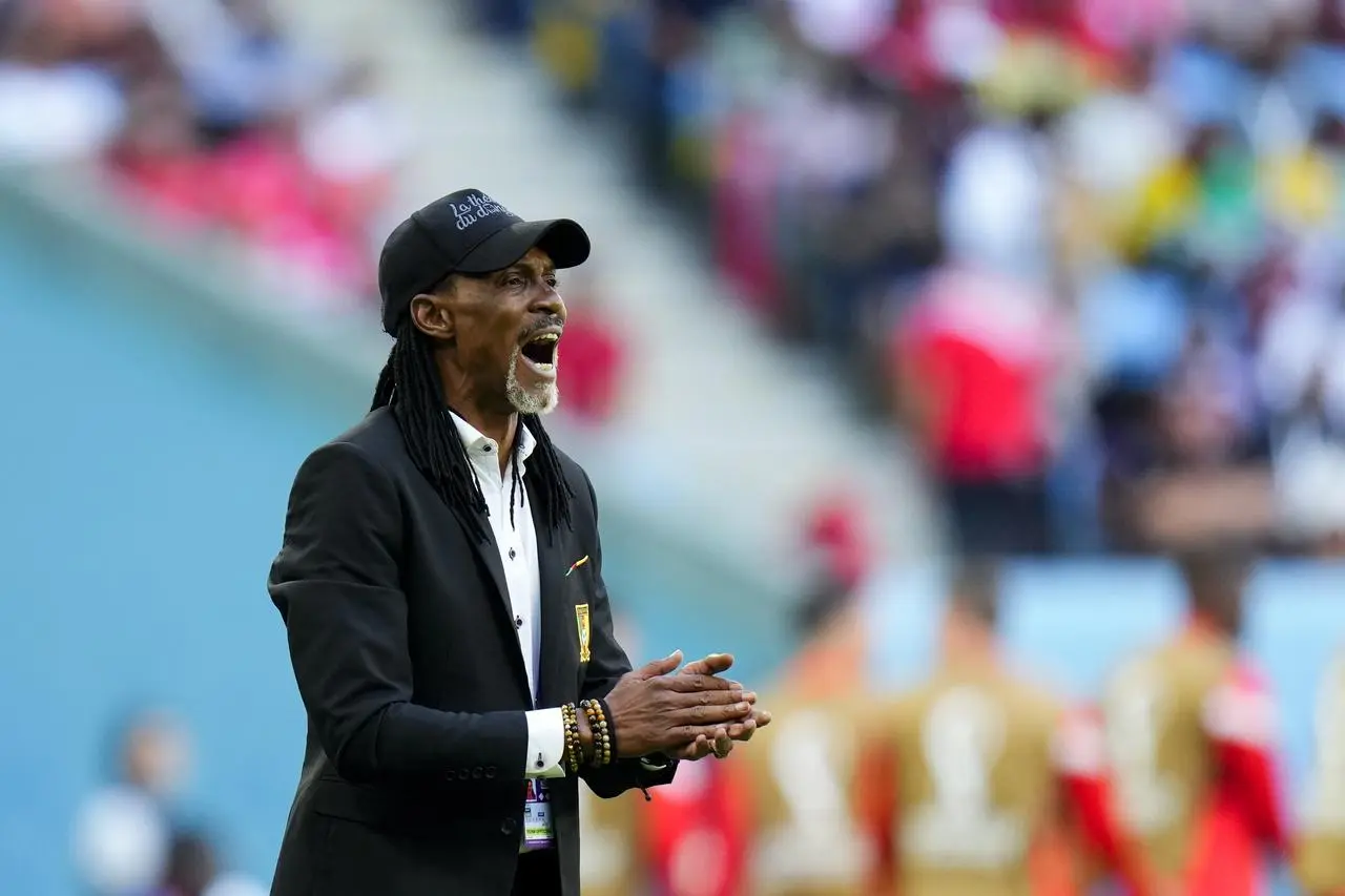 Cameroon head coach Rigobert Song