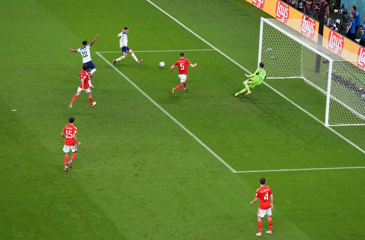 Foden scored England's second goal of the night