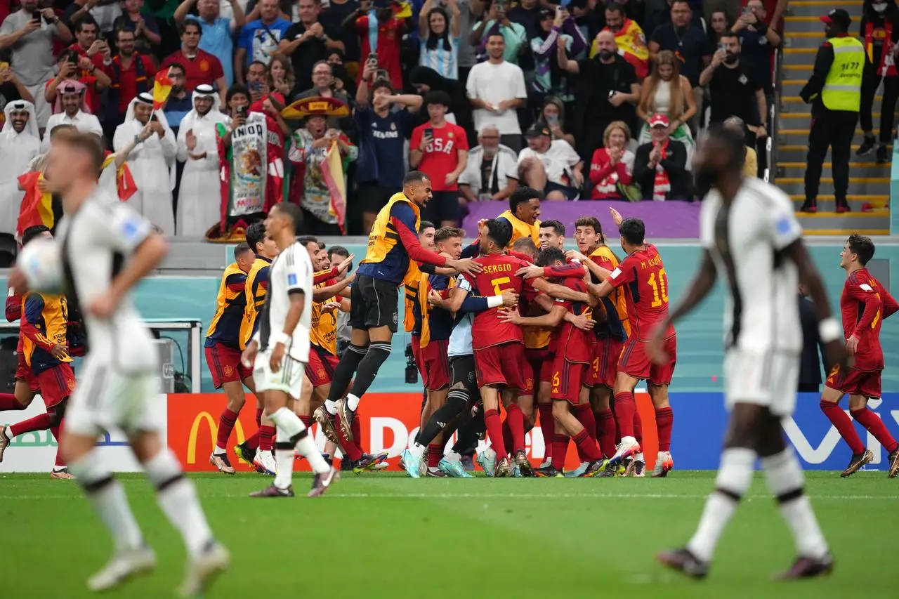 Spain celebrate