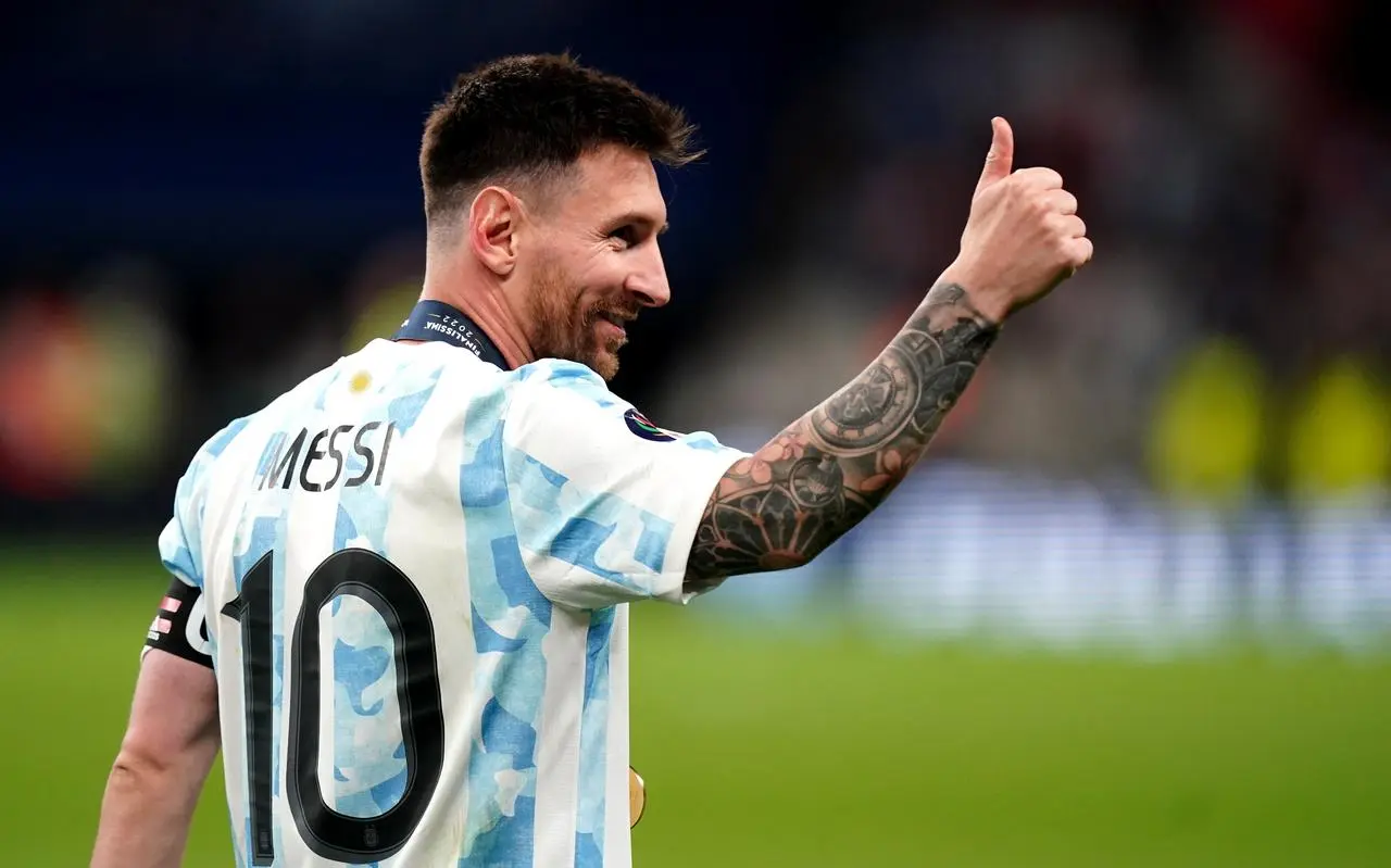 Lionel Messi in action for Argentina (Mike Egerton/PA).