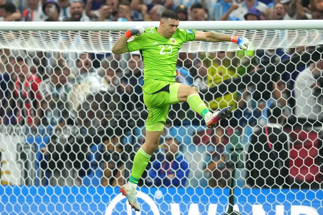 Argentina goalkeeper Emiliano Martinez helped his side to victory over France in the World Cup final (Martin Rickett/PA)