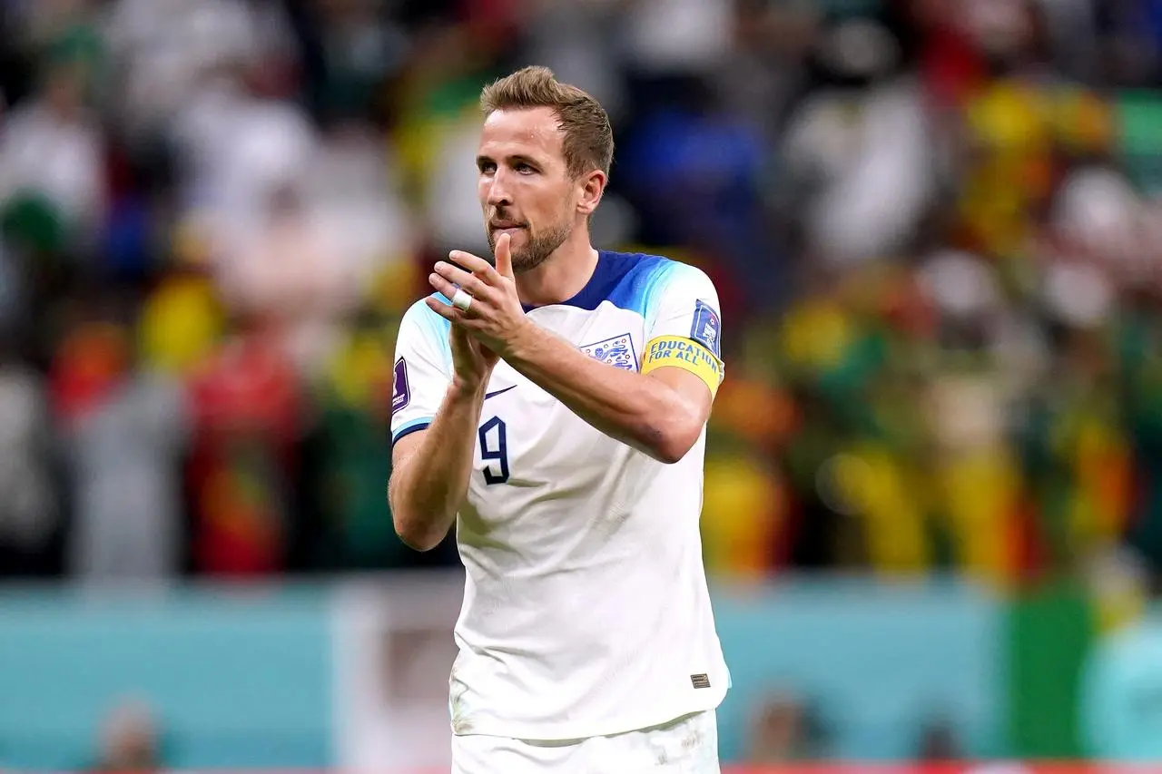 England’s Harry Kane applauds the fans