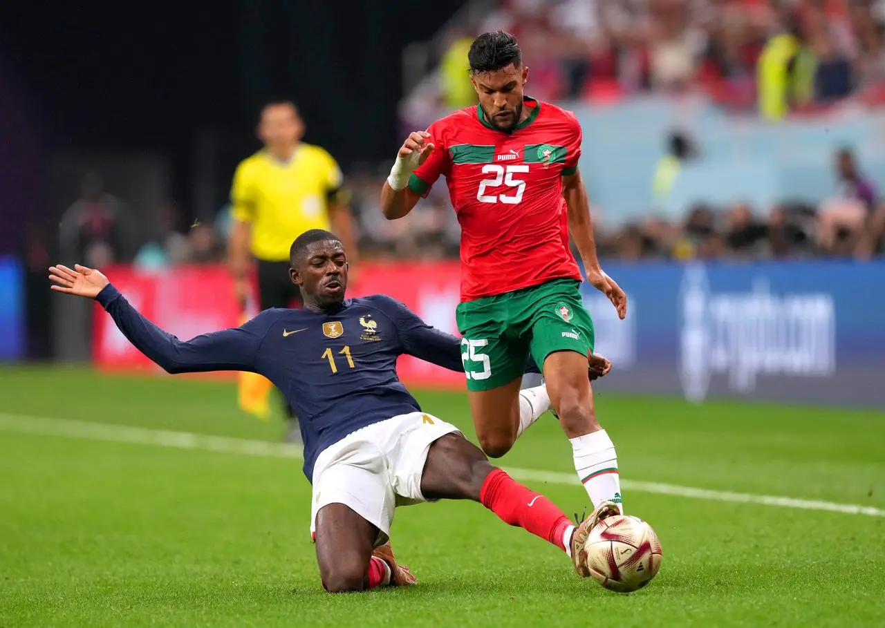 Ousmane Dembele, left, said France are not preoccupied with a sickness bug