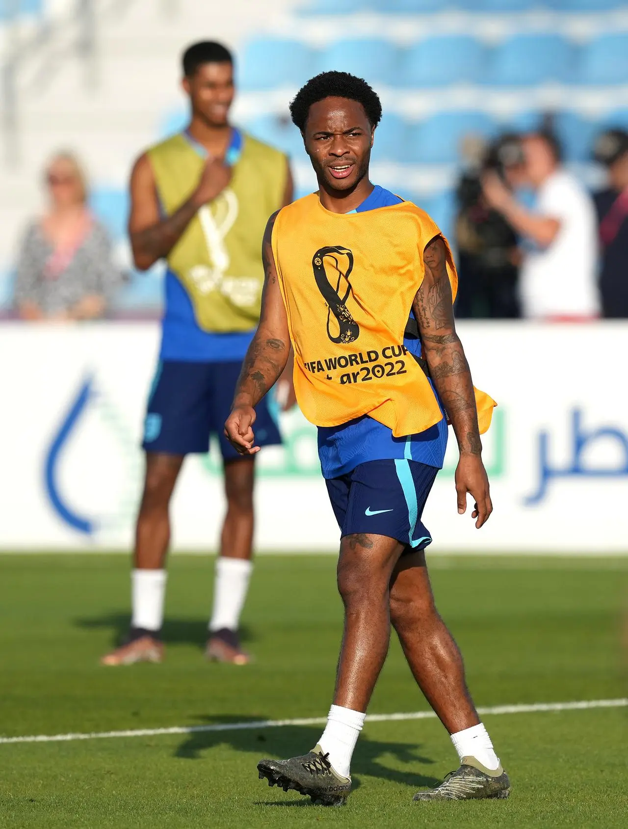 Raheem Sterling has returned to Qatar